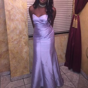 Lilac / Lavendar / Purple Gown Dress Strapless